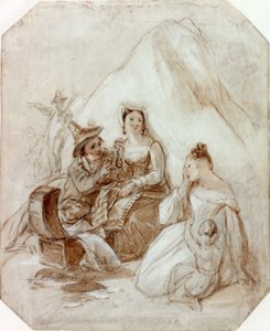 English Travellers Taken by Brigands by Thomas Uwins